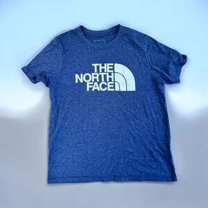 The North Face Women's Half Dome Logo Heather Blue Short Sleeve T-Shirt